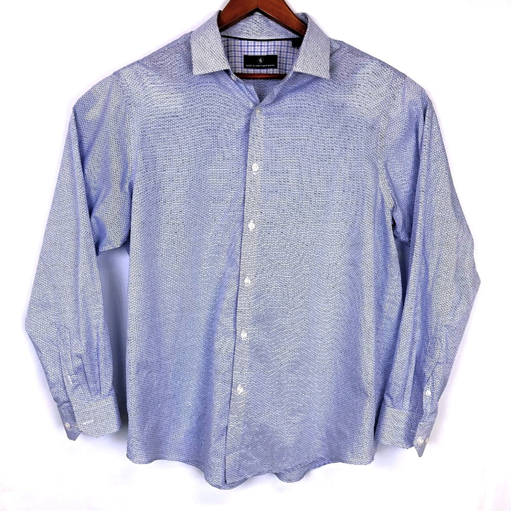 Hart Schaffner Marx Mens Button-down Shirt LG